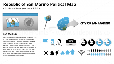 San Marino Vector Maps PowerPoint Editable Templates (301)