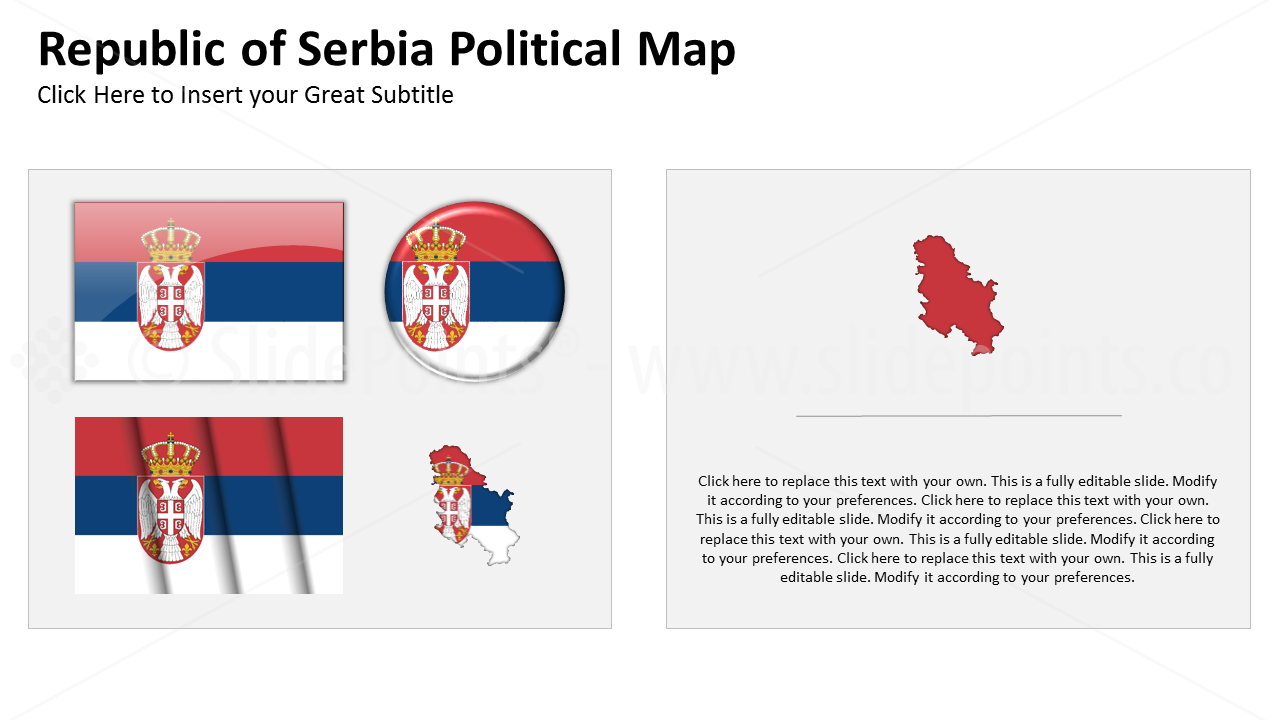 Serbia Vector Maps PowerPoint Editable Templates (284)