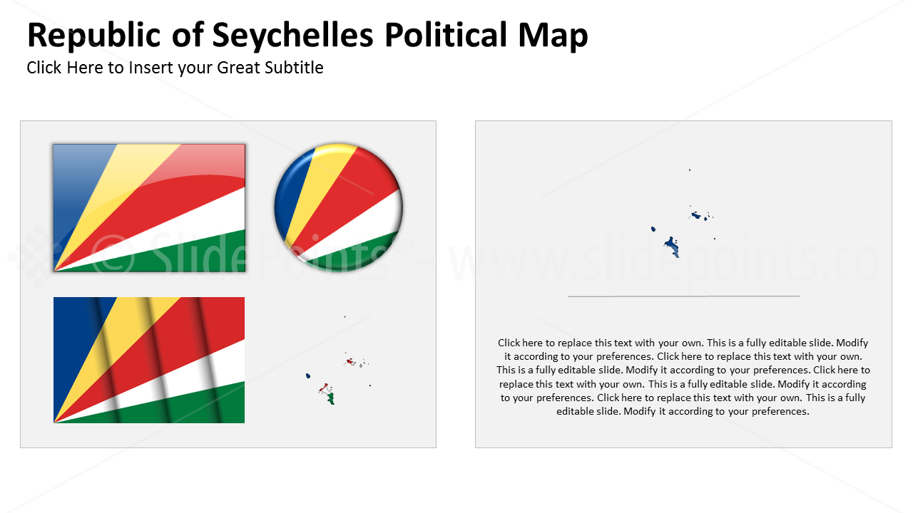 Seychelles Vector Maps PowerPoint Editable Templates(2)