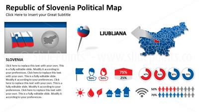 Slovenia Vector Maps PowerPoint Editable Templates (315)