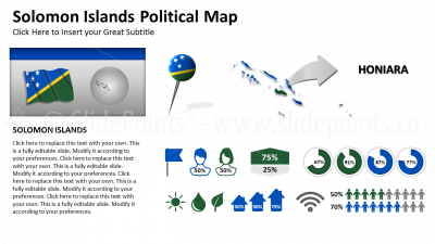 Solomon Islands Vector Maps PowerPoint Editable Templates (317)