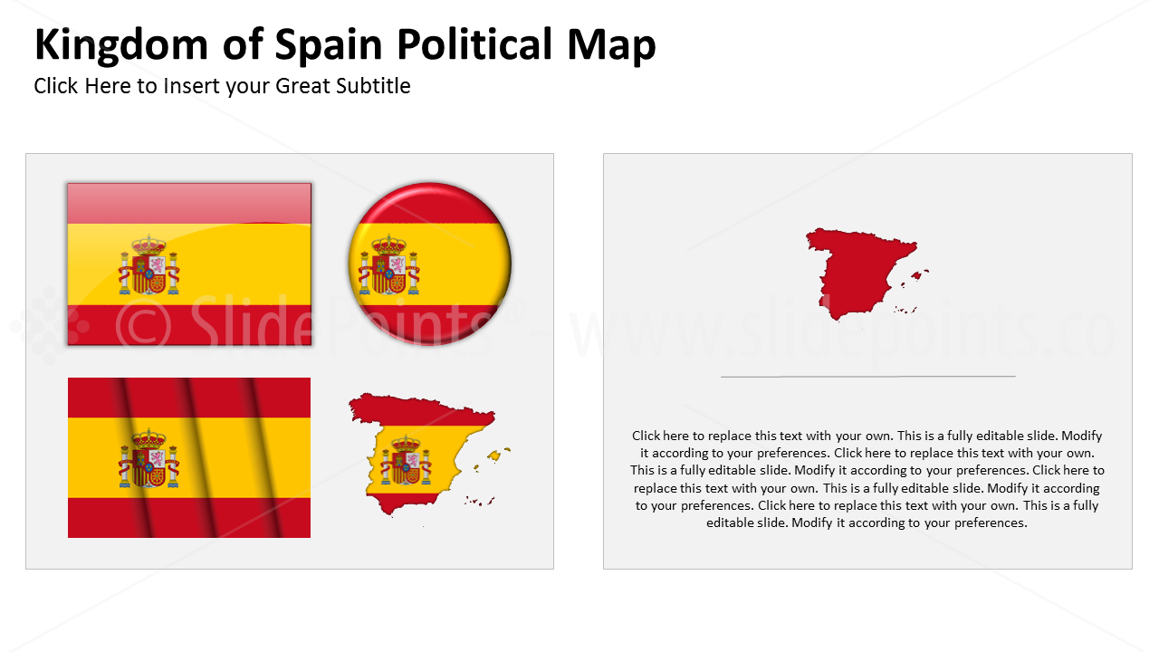 Spain Vector Maps PowerPoint Editable Templates (332)