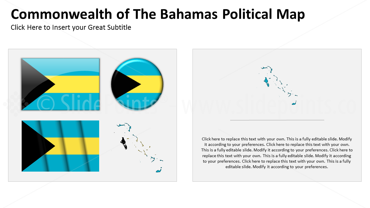 The bahamas Vector Maps PowerPoint Editable Templates (354)
