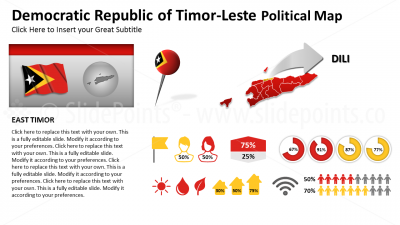 Timor-Leste Vector Maps PowerPoint Editable Templates (99)