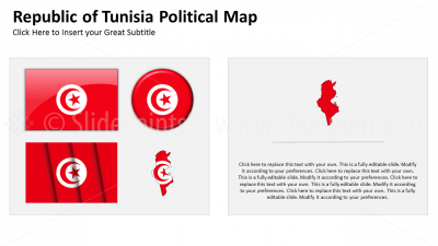 Tunisia Vector Maps PowerPoint Editable Templates (362)