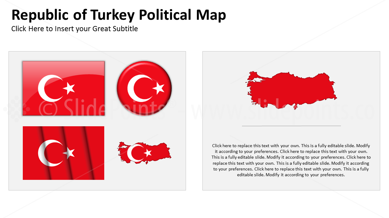 Turkey Vector Maps PowerPoint Editable Templates (364)