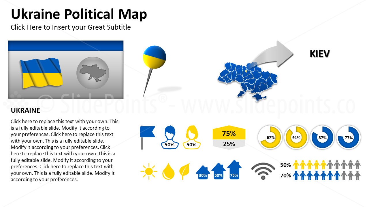 Ukraine Vector Maps PowerPoint Editable Templates (369)