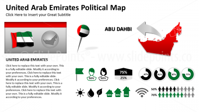 United Arab Emirates Vector Maps PowerPoint Editable Templates (371)