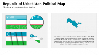 Uzbekistan Vector Maps PowerPoint Editable Templates (384)