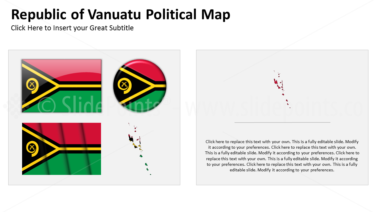 Vanuatu Vector Maps PowerPoint Editable Templates (386)