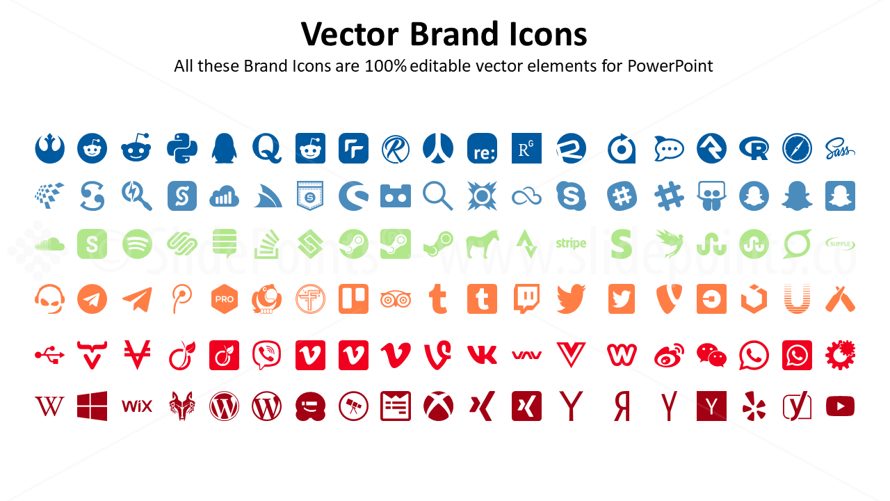 Brands Vector Icons PowerPoint Editable Templates (3)