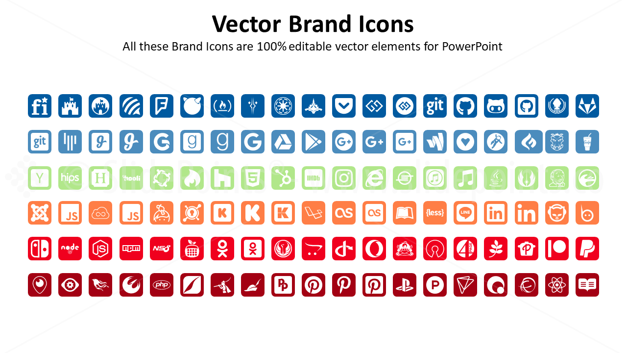 Brands Vector Icons PowerPoint Editable Templates (5)